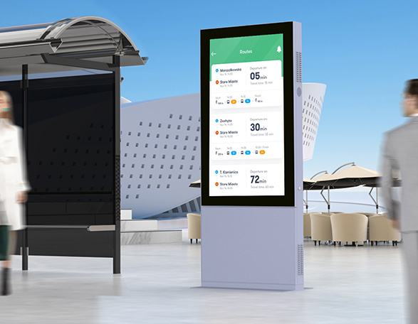 Outdoor digital signage kiosk - Uniview